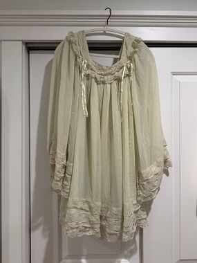 ASOS Pale Mint Lace-Trim dress